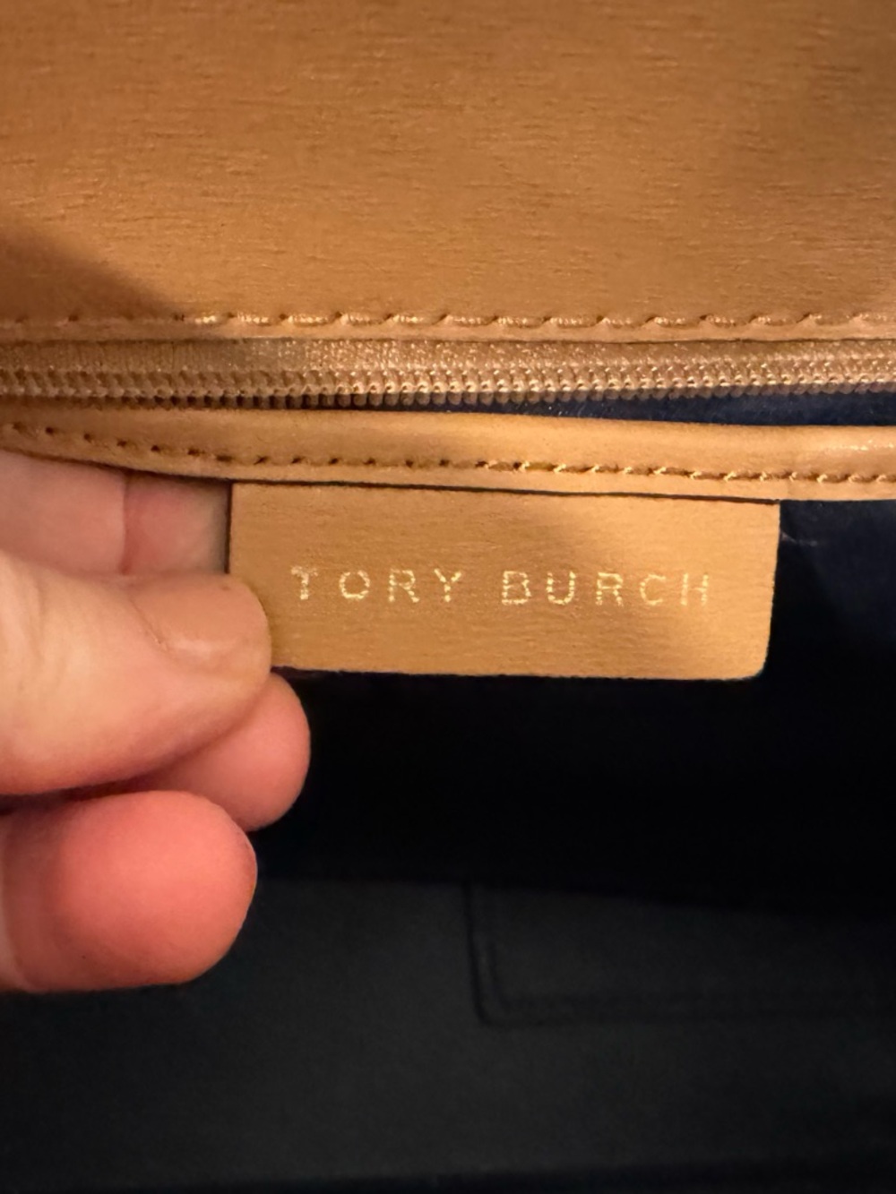 Tory Burch Parker Tan Leather Tote - Picture 12 of 14